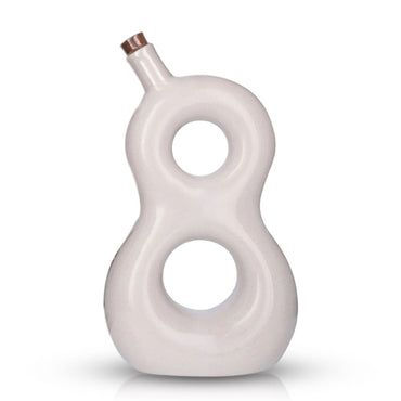 The white ceramic decanter holds 700ml of 818's Eight Reserve Tequila, a combination of anejo and extra anejo, and is finished with a cork closure.